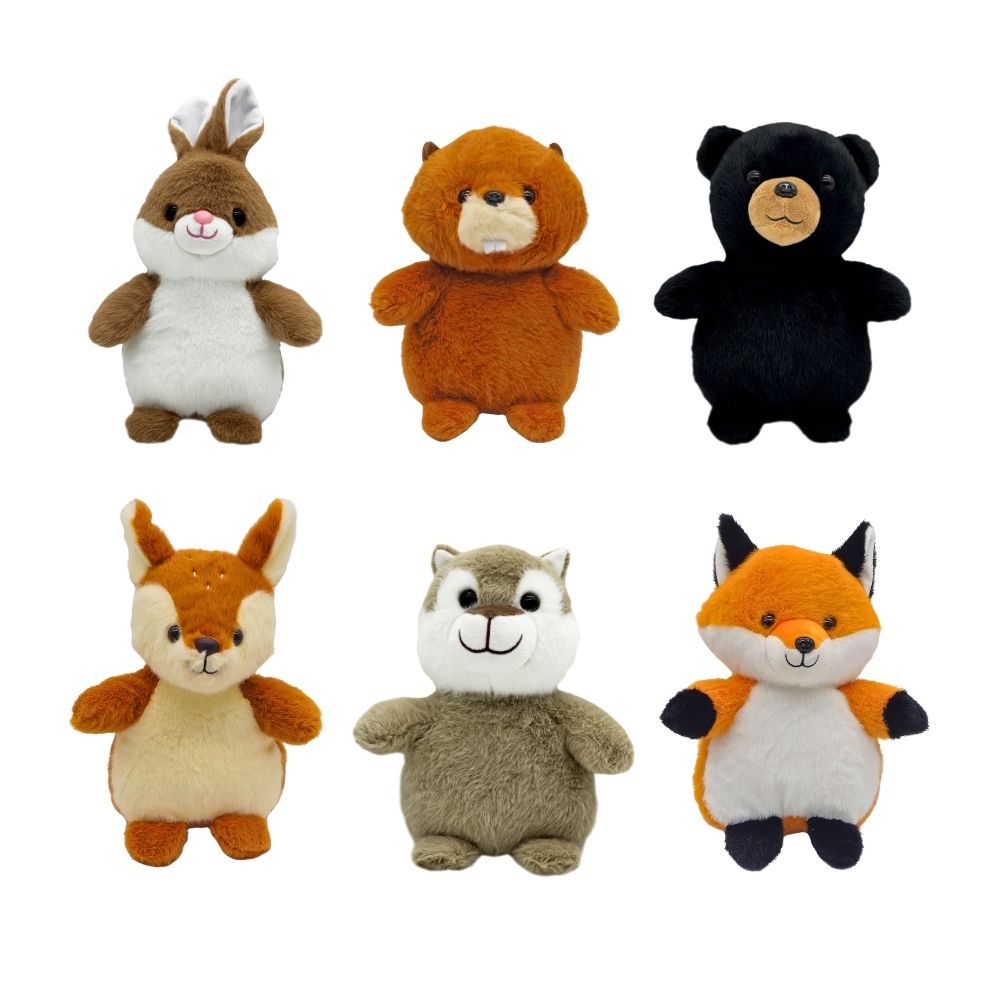 Image WOODIES - Peluches Animaux de la forêt - 6 modèles différents